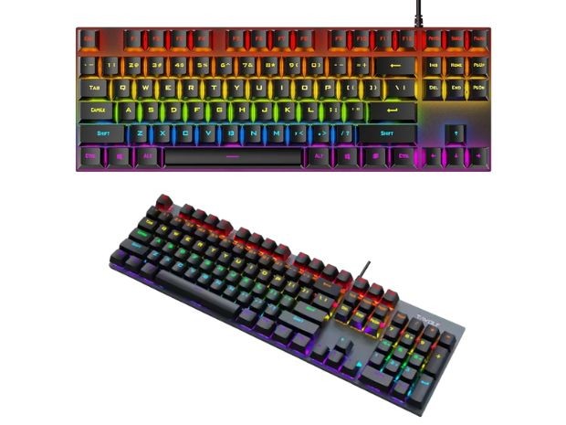 &u+ TECLADO PC GAMER ILUMINADO MECANICO TWOLF T17